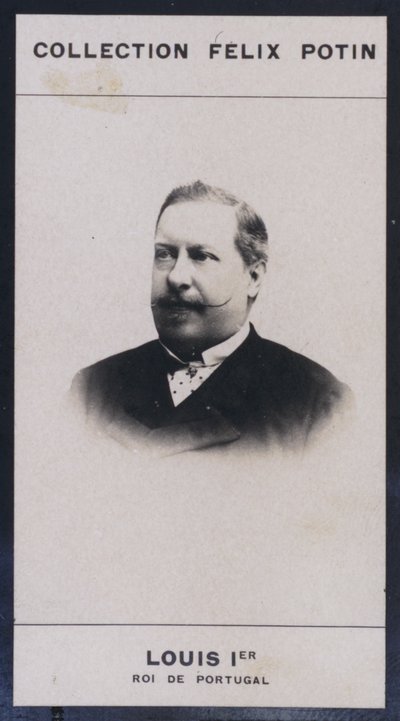 Ludvig I, kung av Portugal (1838-1889) (s/v foto) av European Photographer