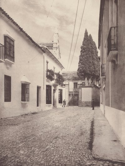 Föräldralösa hus i Calle de Gameros, Ronda (svartvitt foto) av European Photographer