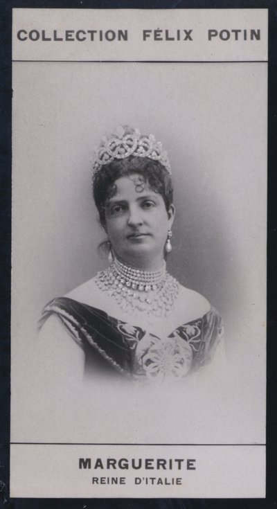 Marguerite, änkedrottning av Italien (1851) (s/v foto) av European Photographer