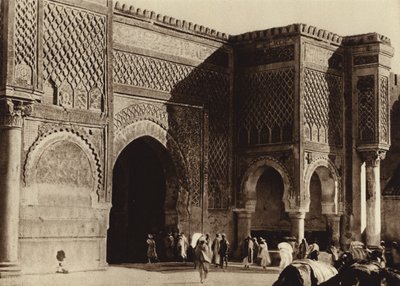 Meknes, Palace Gate, Bab Mansour (s/v foto) av European Photographer