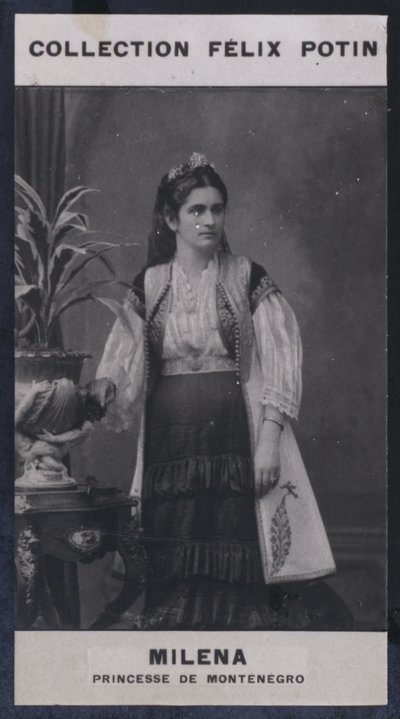 Milena, prinsessan av Montenegro (1847) (s/v foto) av European Photographer