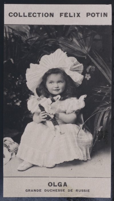 Olga, storhertiginna av Ryssland (1895) (s/v foto) av European Photographer