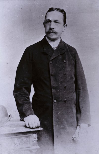 Oskar Lenz, tysk-österrikisk geolog och mineralog (s/v foto) av European Photographer