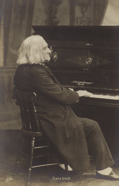 Porträtt av Franz Liszt av European Photographer
