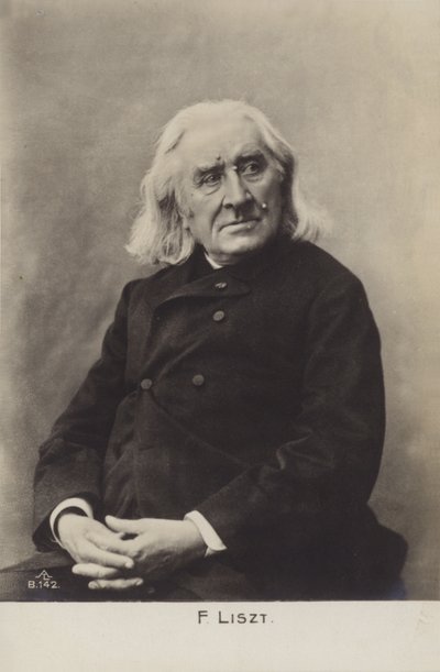 Porträtt av Franz Liszt av European Photographer