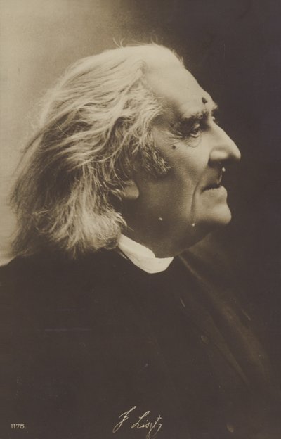 Porträtt av Franz Liszt av European Photographer