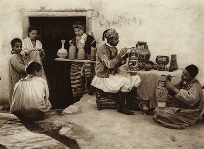 Tunis, krukmakarens bod (svartvitt foto) av European Photographer