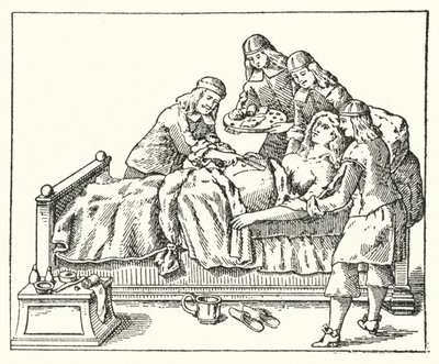 Ett kejsarsnitt på 1600-talet (gravyr) av European School