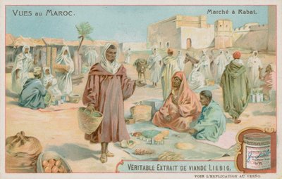 En marknad i Rabat av European School