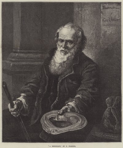 A Mendicant (gravyr) av European School