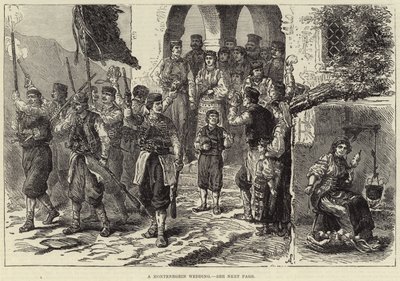 Ett montenegrinskt bröllop (gravyr) av European School