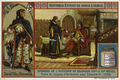 Avtal om ett fördrag mellan Jacob van Artevelde av Gent och kung Edward III av England, 1339 av European School