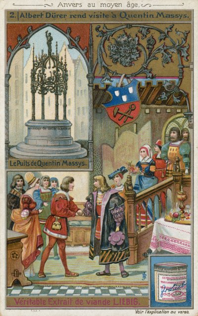 Albrecht Durer på besök hos Quentin Matsys, 1520 av European School
