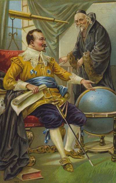 Astronom (chromolitho) av European School
