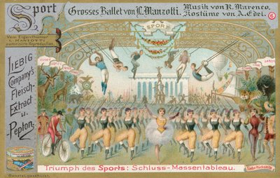 Balett, Liebig-kort, början av 1900-talet (chromo) av European School