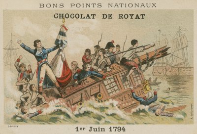 Slaget vid Ushant (Glorious First of June), 1794 av European School
