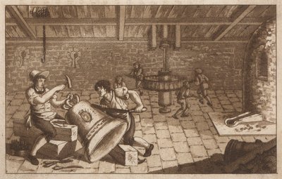 Bellmaking (litografi) av European School