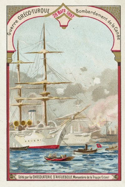 Bombardement av Chania, Kreta, grekisk-turkiska kriget, 28 mars 1897 av European School