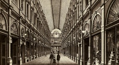 Bryssel/Bryssel: Galleries St Hubert (litho) av European School