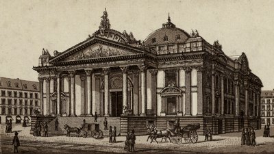 Bruxelles / Bryssel: Börsen (litho) av European School