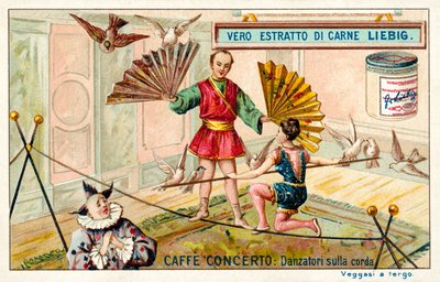 Caffe-konsert: lindansare (chromolitho) av European School