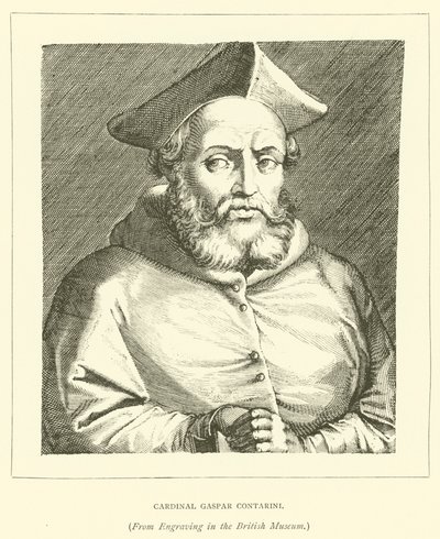 Kardinal Gaspar Contarini (gravyr) av European School