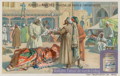 Mattmarknad i Samarkand av European School