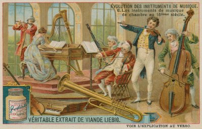 Kammarmusikinstrument från 1700-talet av European School