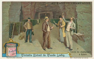Champagne, Liebig-kort, början av 1900-talet (chromo) av European School