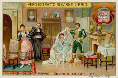 Cherubino, Greven, Susannah och Basilio av European School