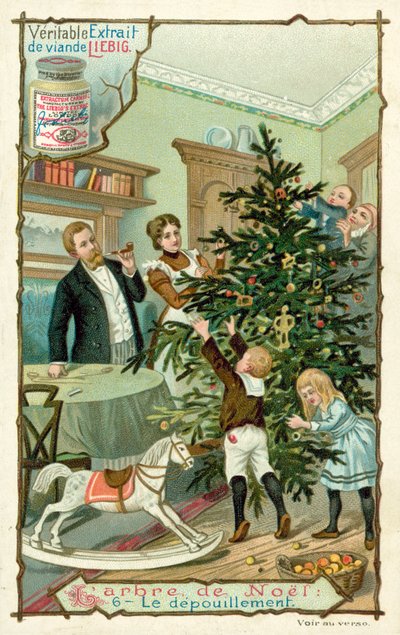 Julgran (chromolitho) av European School