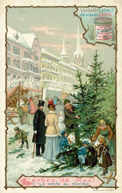 Julgran (chromolitho) av European School