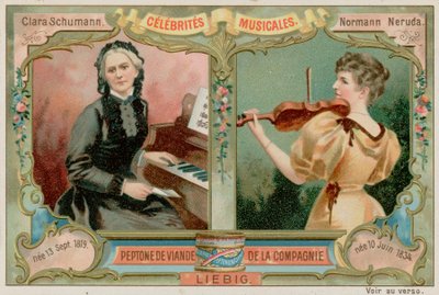 Clara Schumann och Wilma Neruda av European School