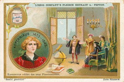 Kopernikus, Liebig-kort, början av 1900-talet (chromo) av European School