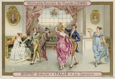Dancing the Gavotte, Italien, 1700-talet av European School