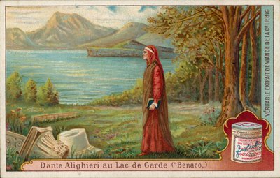 Dante vid Gardasjön (chromolitho) av European School