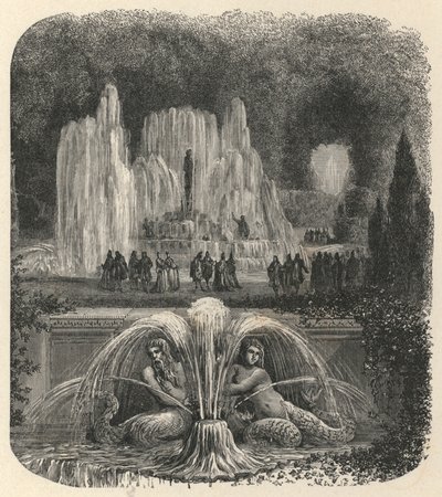 Versailles vatten (gravyr) av European School