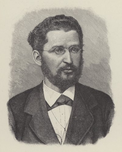 Edward Bernstein, tysk socialdemokratisk filosof och politiker (litografi) av European School
