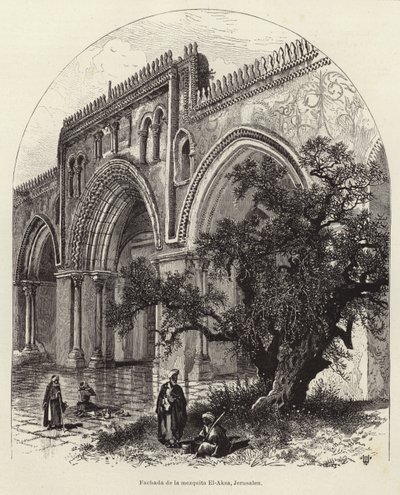 Fasad av El-Aksa-moskén, Jerusalem av European School