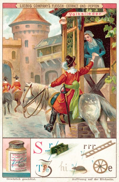 Folksång (chromolitho) av European School