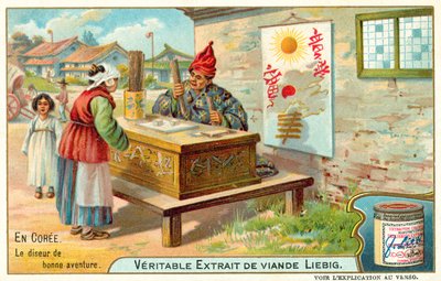 Spåkvinna, Korea (chromolitho) av European School