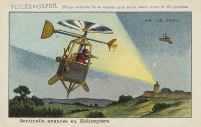 Framskjutande vaktpost i en helikopter år 2000 av European School