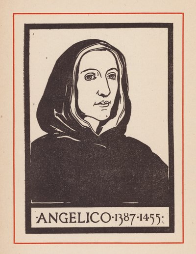Fra Angelico, italiensk renässanskonstnär (lito) av European School