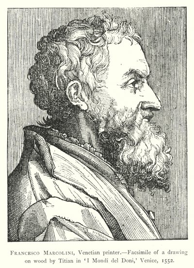 Francesco Marcolini, venetiansk tryckare (gravyr) av European School