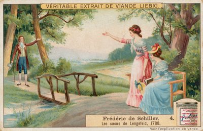 Friedrich Schiller, Liebig-kort, början av 1900-talet (chromo) av European School