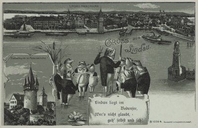 Grodkonsert i Lindau (litografi) av European School