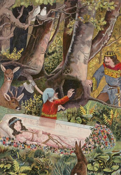 Grimms sagor: Snövit (chromolitho) av European School