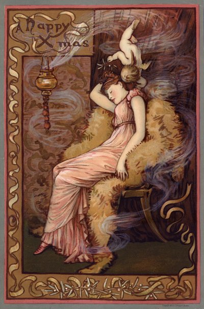 Glad jul (chromolitho) av European School