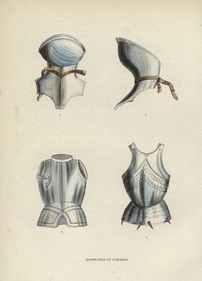 Gorgets And Breastplates (färgad gravyr) av European School