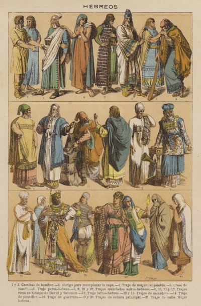 Hebreos (färg litho) av European School